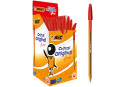 Balpen Bic Cristal fijn rood
