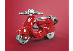 Sleutelhanger Metalmorphose scooter