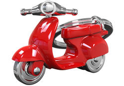 Sleutelhanger Metalmorphose scooter