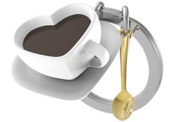 Sleutelhanger Metalmorphose "Coffee lover"