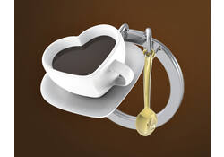 Sleutelhanger Metalmorphose "Coffee lover"