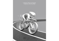 Sleutelhanger Metalmorphosef fiets