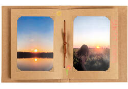 Fotoalbum walther design mini 24 foto's 13x18cm verticaal kraft