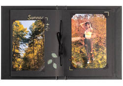 Fotoalbum walther design mini 24 foto's 13x18cm verticaal zwart