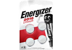 Batterij Energizer knoopcel 4xCR2016 lithium