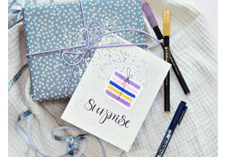 Brushpen edding 1340 glitter assorti set à 4 stuks