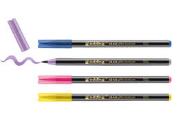 Brushpen edding 1340 glitter assorti set à 4 stuks