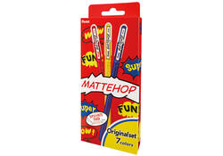 Gelschrijver Pentel K110 Mattehop Fun Original M ass blister à 7st
