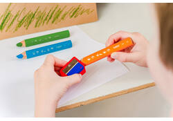 Whiteboardpotlood BicKids Multi Surface inclusief puntenslijper en doekje assorti pak à 3 stuks
