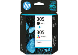 Inktcartridge HP 6ZD17AE 305 zwart + 3 kleuren