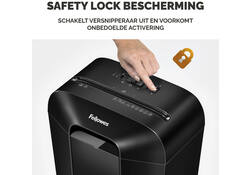 Papiervernietiger Fellowes Powershred LX50 snippers 4x37mm zwart