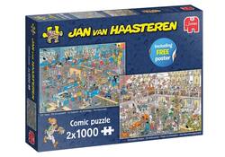 Puzzel Jan van Haasteren De Bouwmarkt en De Verbouwing 2x1000 stukjes