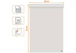 Flipoverpapier Nobo Gerecycled 58x81cm dubbelzijdig rol