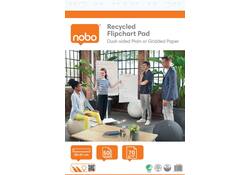 Flipoverpapier Nobo Gerecycled 58x81cm dubbelzijdig rol