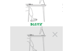 Voetensteun Leitz Ergo verstelbaar lichtgrijs