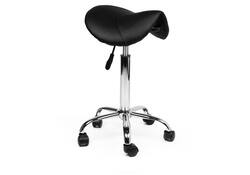 Zadelkruk Office medium harde wielen zw