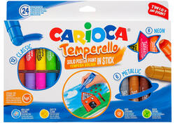 Verfstift Carioca Temperello set à 24 kleuren