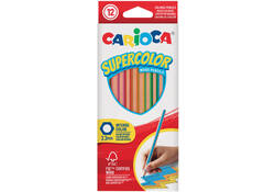 Kleurpotlood Carioca Supercolor set à 12 kleuren