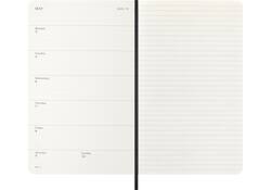 Agenda 2025 Moleskine 12M Planner Weekly 7dagen/1pagina large sc black