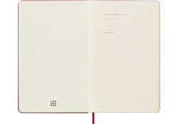 Agenda 2025 Moleskine 12M Planner Weekly 7dagen/1pagina large hc scarlet red