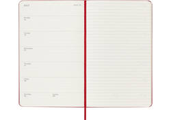 Agenda 2025 Moleskine 12M Planner Weekly 7dagen/1pagina large hc scarlet red