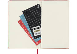 Agenda 2025 Moleskine 12M Planner Weekly 7dagen/1pagina large hc scarlet red