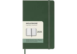 Agenda 2025 Moleskine 12M Planner Weekly 7dagen/1pagina pocket hc myrtle green