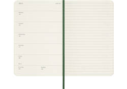 Agenda 2025 Moleskine 12M Planner Weekly 7dagen/1pagina pocket sc myrtle green