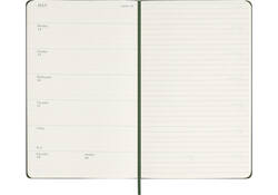 Agenda 2025 Moleskine 12M Planner Weekly 7dagen/1pagina large hc myrtle green