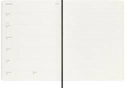 Agenda 2024/2025 Moleskine 18M Planner Weekly 7dagen/1pagina extra large sc black