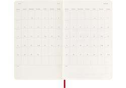 Agenda 2025 Moleskine 12M Planner Weekly 7dagen/1pagina large sc scarlet red