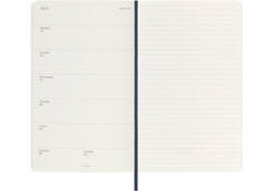 Agenda 2024/2025 Moleskine 18M Planner Weekly 7dagen/1pagina large sc sapphire blue