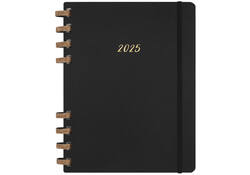 Life planner 2025 Moleskine 12M Spiral 7dagen/2pagina's extra large hc black