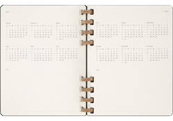 Life planner 2025 Moleskine 12M Spiral 7dagen/2pagina's extra large hc black