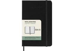 Agenda 2024/2025 Moleskine 18M Planner Weekly 7dagen/1pagina pocket hc black