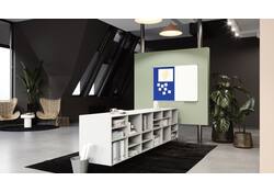 Combibord Legamaster UNITE blauw vilt-whiteboard 90x120cm