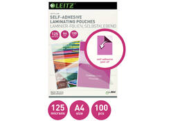 Lamineerhoes Leitz iLAM A4 zelfklevend 2x125micron EVA 100 stuks
