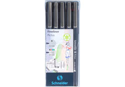Fineliner Schneider Pictus assorti etui à 5 stuks