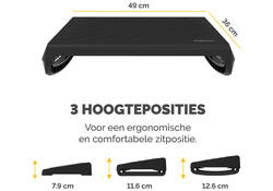 Voetensteun Fellowes Breyta zwart