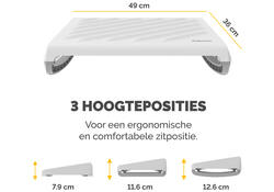 Voetensteun Fellowes Breyta wit