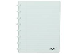 Adresboek Atoma A5 lijn 54vel 90gr PP assorti