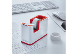 Plakbandhouder Leitz WOW wit/rood