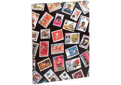 Postzegelalbum Exacompta 22.5x30.5cm 16 zwarte pagina's zwart
