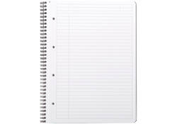 Notitieboek Rhodia Greenbook A4+ lijn 4-gaats 180 pagina's 90gr zwart