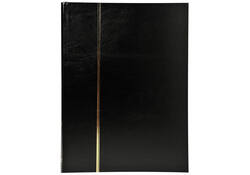 Postzegelalbum Exacompta 22.5x30.5cm 48 zwarte pagina's zwart
