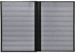 Postzegelalbum Exacompta 22.5x30.5cm 48 zwarte pagina's zwart