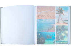 Fotoalbum Exacompta 29x32cm 60 witte pagina's Ellipse grijs