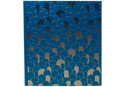 Fotoalbum Exacompta 29x32cm 60 zwarte pagina's Néo Déco blauw