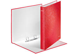 Ringband Leitz WOW A4 maxi 2-rings D-mechaniek 40mm rood