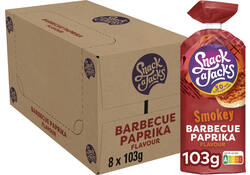 Rijstwafel Snack-a-Jacks BBQ paprika pak 103 gram